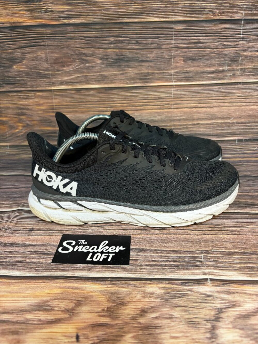 Hoka One One Clifton‎ 7 Men's Black Athletic Running Shoes Size 10.5